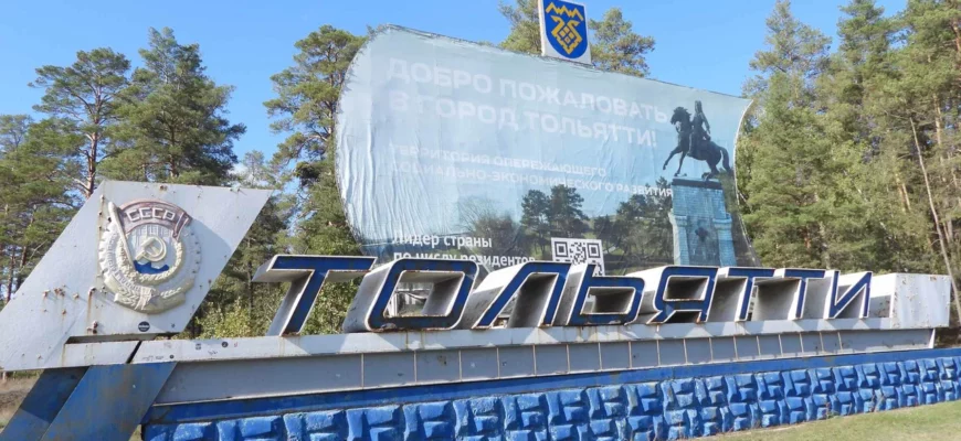 До конца лета на М-5 отремонтируют въездной знак «Тольятти»