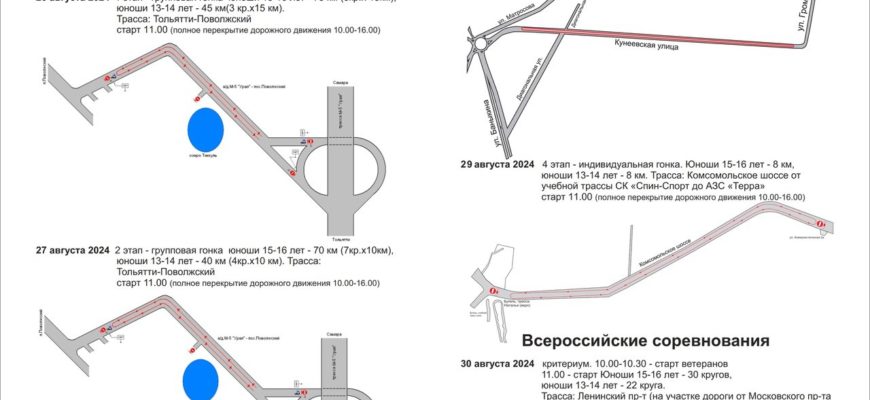 В Тольятти перекроют дороги из-за велопервенства России