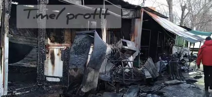 В Тольятти произошел пожар на рынке рядом с «Детским миром»