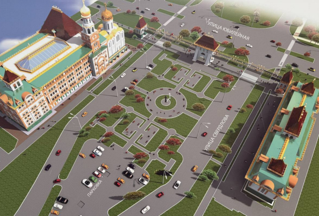 Без моста, но с фонтаном