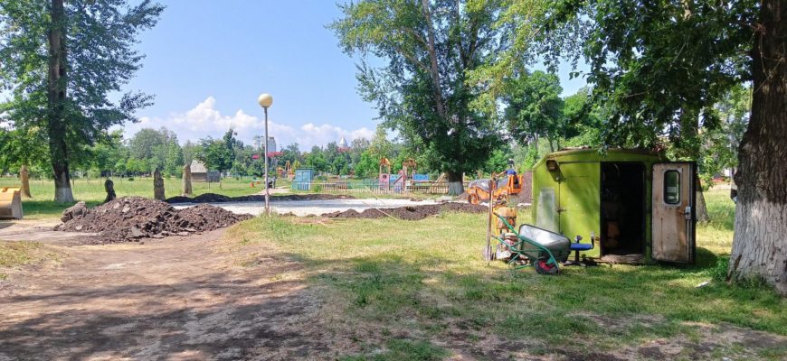 В парке Центрального района начался третий этап благоустройства