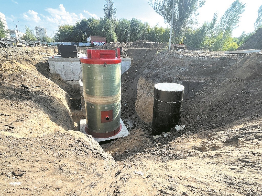 В Тольятти ведут строительство насосной станции в Центральном районе