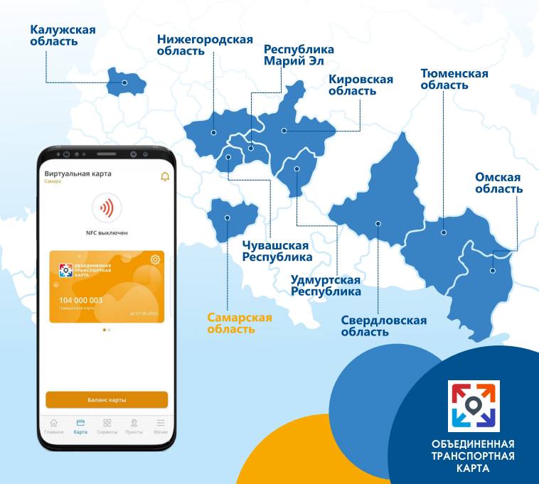 В Самарской области запустили «роуминг» для виртуальных транспортных карт других регионов