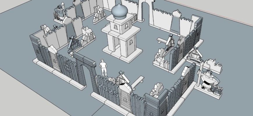 Тольятти готовится к Новому году: ледовая крепость, горки и новые арт-объекты
