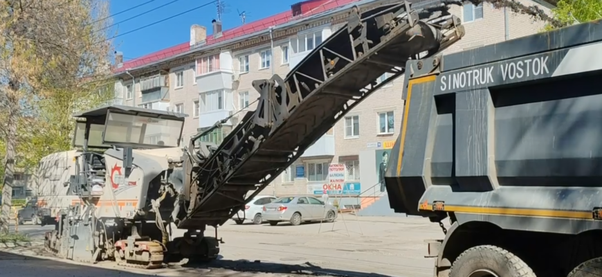 В Тольятти начали ремонтировать дорогу на улице Советской 